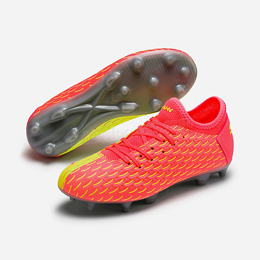 Chaussures de football moulées enfant Future 5 4 Netfit Fg Jr-PUMA en solde - -2