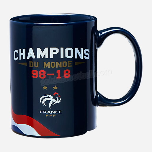 Mug Bleu Champion Du Monde-FFF en solde - -0