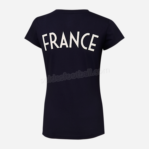 T-shirt manches courtes femme France FFF BLEU-FFF en solde - -1