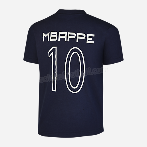 T-shirt manches courtes enfant Stripe Mbappe FFF BLEU-FFF en solde - -1